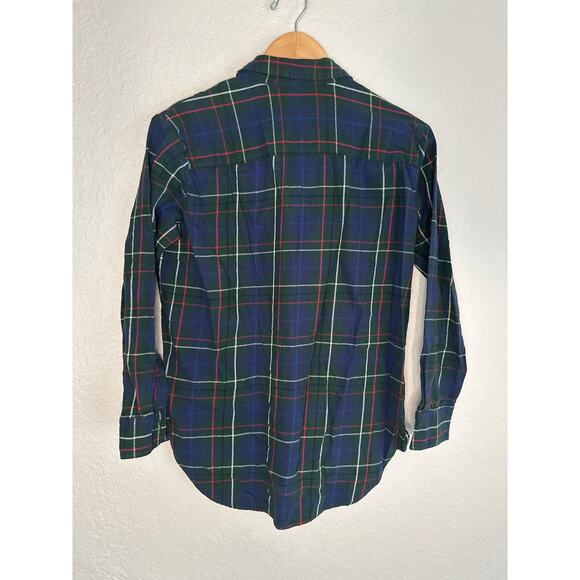 Madewell Ex-Boyfriend Ontario Plaid Flannel Button Up Shirt Fall Farm Oversized - Picture 5 of 6